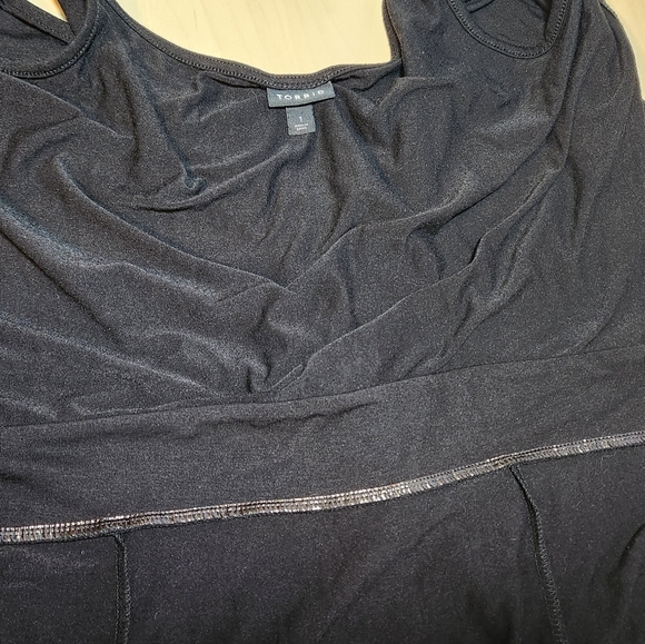 Torrid Black Jersey Cold Shoulder Maxi Dress size 1X - Picture 12 of 12